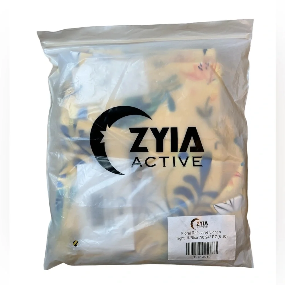 Floral Reflective Light n Tight Hi-Rise 7/8 24” RC (8-10) ZYIA NWT 1291 - Picture 15 of 15